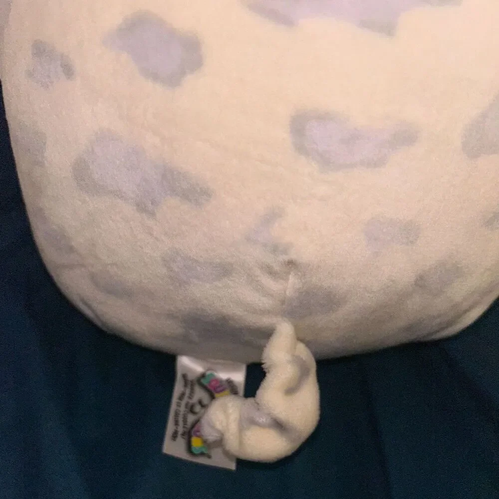 Squishmallows Belana the Cow – NWT – Gray/Cream Bandana Edition